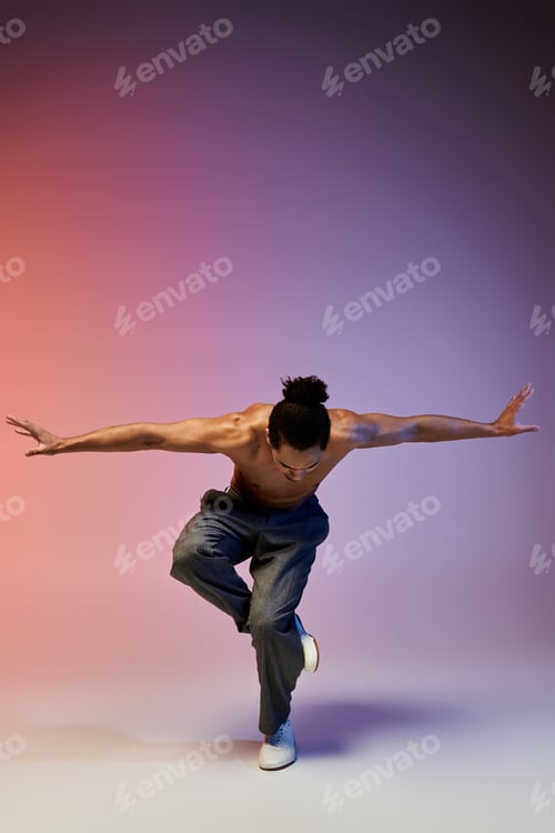 Preview: African american dancer in motion