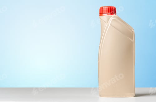 Preview: Plastic container with red lid is placed on a clean surface against a light blue background