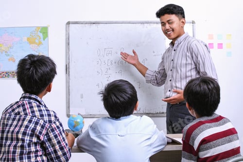 Preview: Teacher teaching math