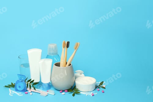 Preview: Concept of tooth care, space for text