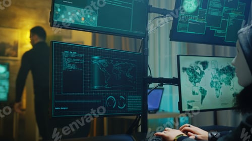 Preview: Masked hacker stealing online information from people