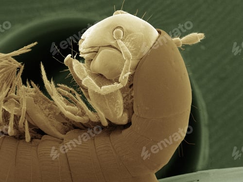 Preview: Coloured SEM of millipede