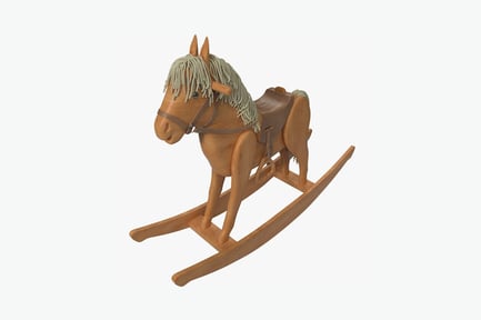 Preview: Rocking horse with raised forelegs