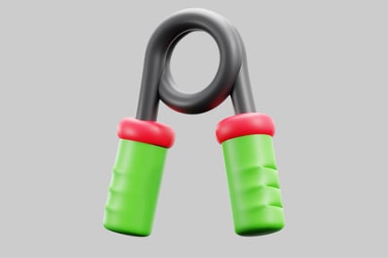 Aperçu: Objet à deux poignées avec boucle centrale