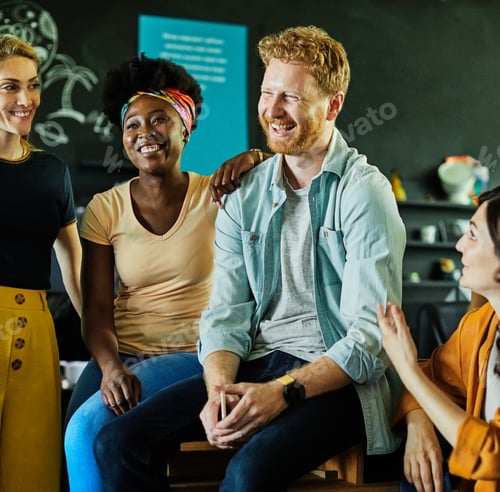 Preview: young business people meeting office teamwork group presentation seminar man