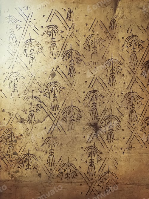 Preview: closeup view on wallpapper of an abandoned house.