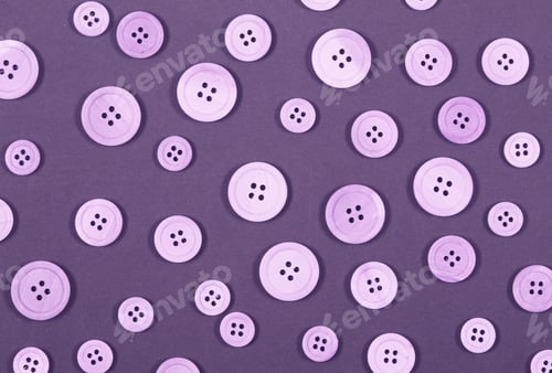 Preview: Different Buttons Lie On A Black Background