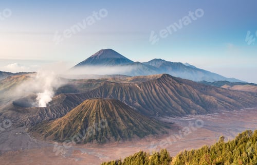 Preview: Amazing view of high mountains and blue sky