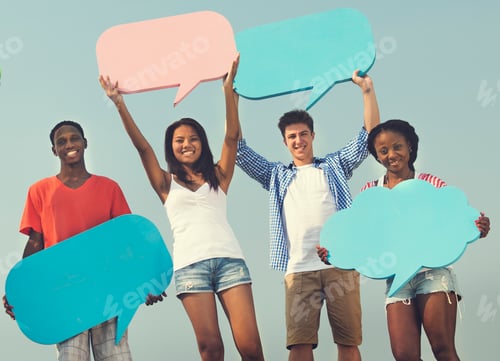 Preview: Friends Hanging Out Together Concept