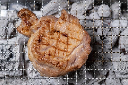 Preview: Grilled Steak with Vegetables on BBQ