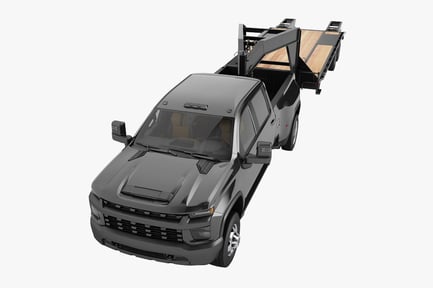 Preview: Gooseneck Trailer and Pickup Truck