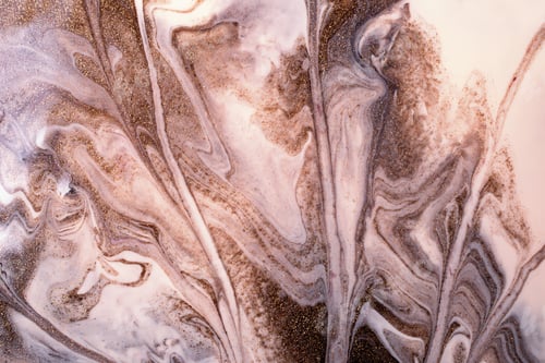 Preview: Shimmer liquid stripy background from liquid nail polishes,brown and milky colors.