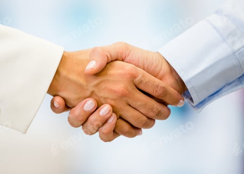 Preview: Business Handshake Closing A Deal At The Office