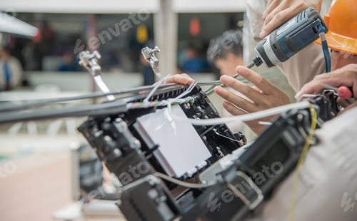Preview: Technicians are installing fiber optic cabinets.