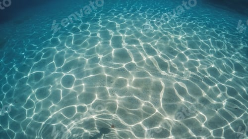 Preview: underwater seabed background in the blue ocean