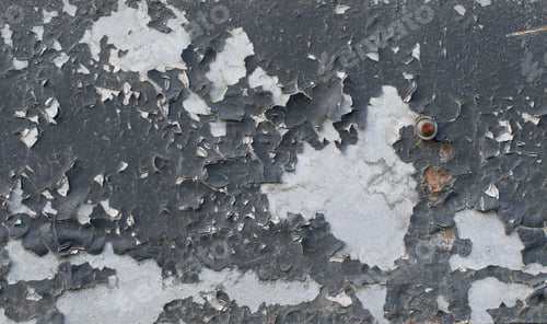 Preview: texture of peeling paint on a metal surface, destroyed structure, corrosion