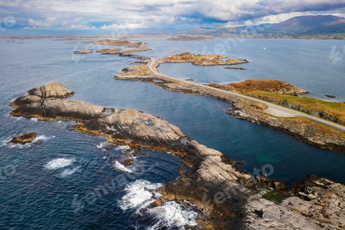 Preview: Scenic Atlantic ocean road winds through coastal landscape