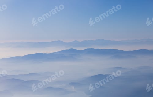 Preview: Photo of beautiful landscape with mountains