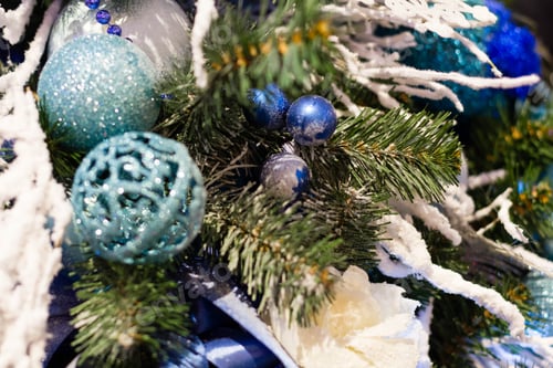 Preview: vintage Christmas decorations on the Christmas tree