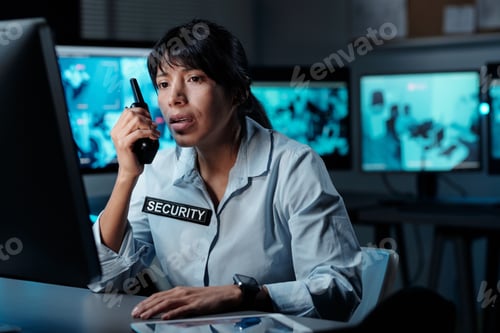 Preview: Woman reporting situation on transceiver