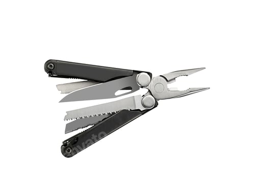 Preview: Steel multitool isolated