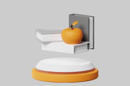Preview: Books and apple education stilllife