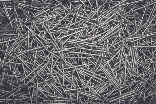 Preview: many nails on the table