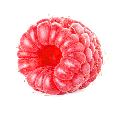 Preview: Raspberry isolated on white