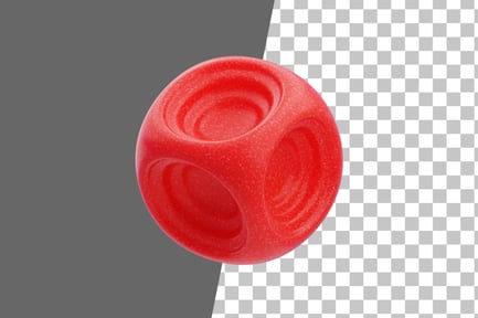 Preview: Plastic Resin Abstract Red Clustered Block 3D Icon
