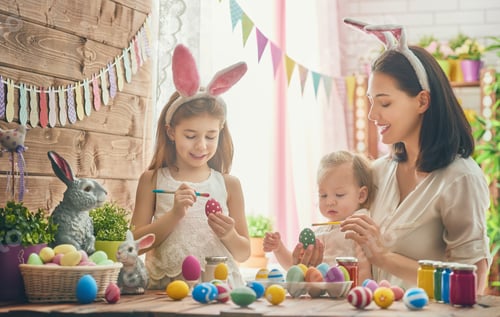 Preview: family preparing for Easter