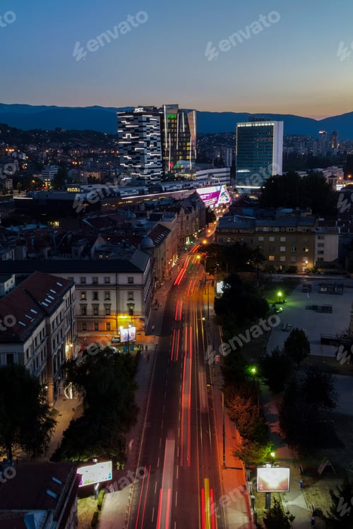 Preview: View of the center of Sarajevo, Bosnia and Herzegovina