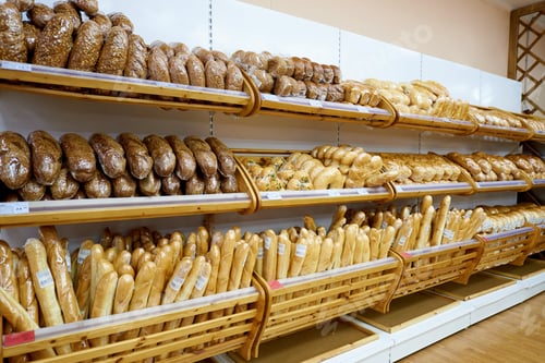 Preview: Bakery products in a supermarket