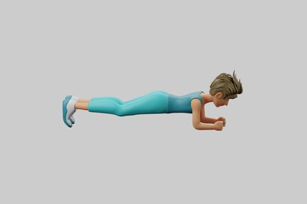 Aperçu: Pose d'exercice sur planche pour femme