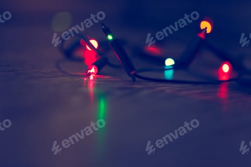 Preview: colorful christmas lights