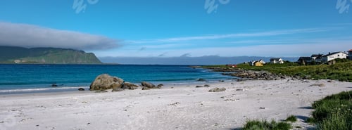 Preview: Serene Coastal Haven in Norway, Ramberg Beach Lofoten Norway