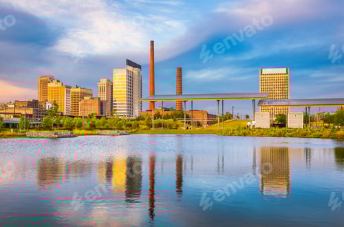 Preview: Birmingham, Alabama, USA Skyline