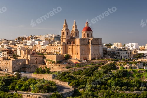 Preview: The church of our Lady in Mellieha, Malta at sunny day