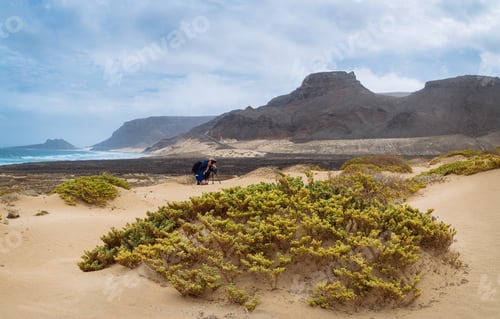 Preview: Freedom, space, solitude and lonely bay on the eastern coastline of Sao Vicente Island Cape Verde