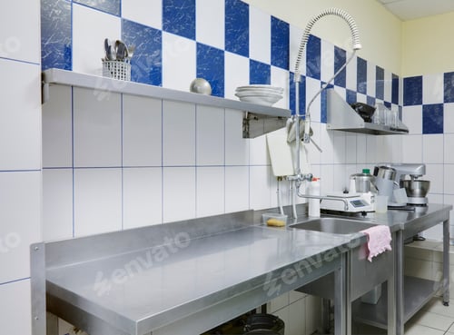 Preview: Restaurant Kitchen Sink and Counters