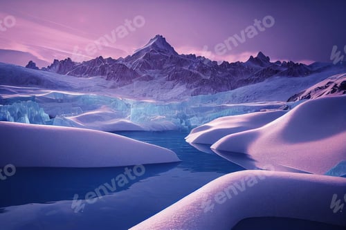 Preview: frozen winter landscape in the Swiss Alps