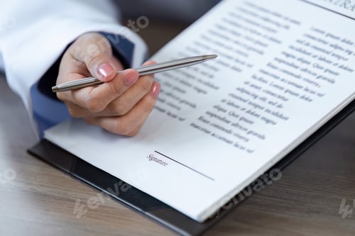 Preview: Doctor Advises Patient to Sign Important Medical Documents for Health and Treatment Authorization in