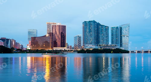 Preview: Macao skyline at night