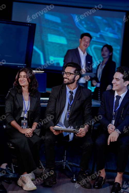 Preview: A diverse tech team discusses a new digital strategy.