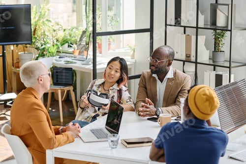 Preview: Business people working in team at office