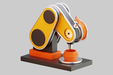 Preview: Robot Arm 3D Printer Creating Object