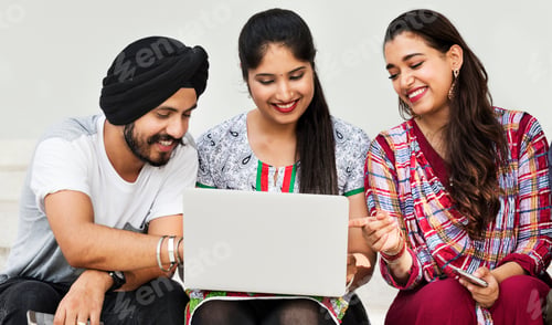 Preview: Friends Hangout Technology Gadgets Concept