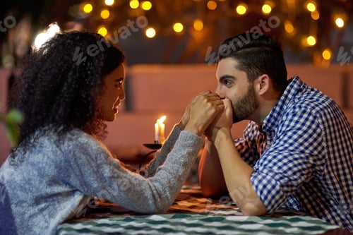 Preview: You mean so much to me...Shot of a young couple on a romantic date.