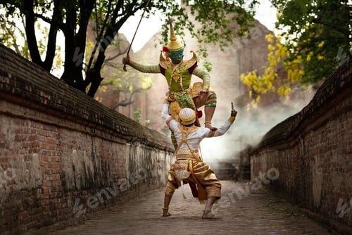 Preview: Khon, Is a classical Thai dance in a mask. In Ramayana literature