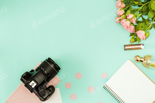 Preview: The female personal items on desktop
