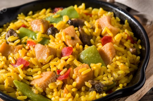 Preview: Fried rice with chicken and vegetables